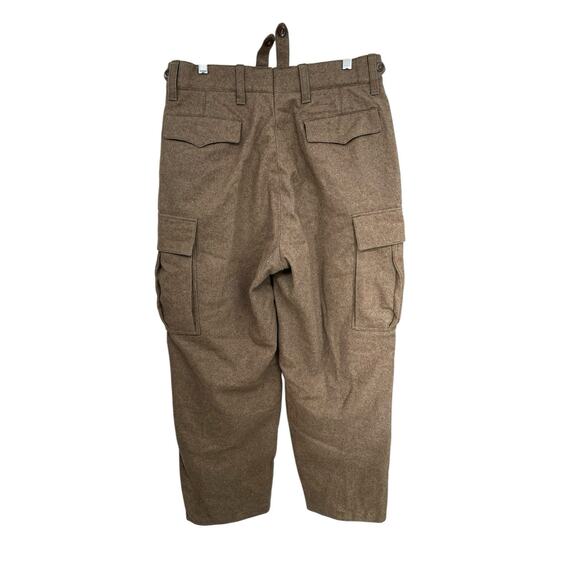 Vintage German Serios Field Pants Military Wool Cargo Size 33 X 29 - Picture 8 of 16